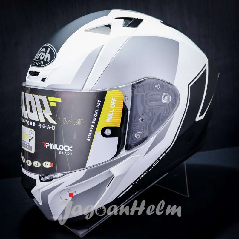 Jual Airoh Helm Valor Wings White Matt Flat Visor Xxl Di