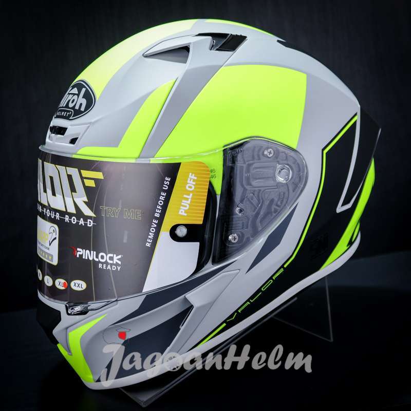 Jual Airoh Helm Valor Wings Yellow Matt Flat Visor Di Seller