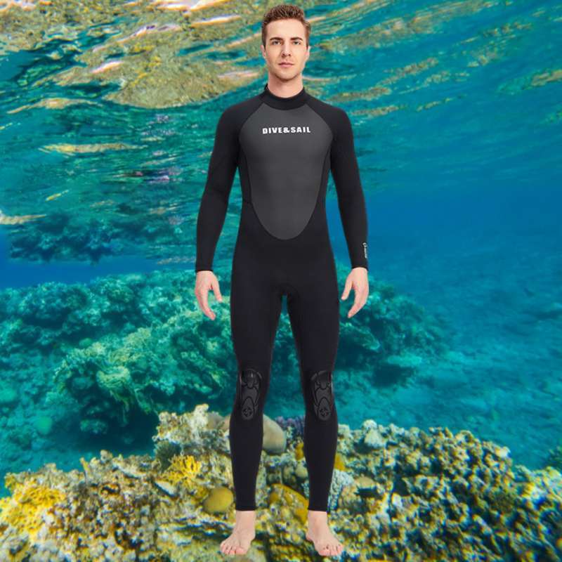 3mm Neoprene Women Wetsuit Black Full Length Dive Suit for Surfing Diving 