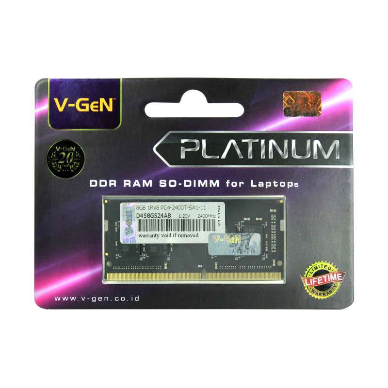 Jual Ram Ddr4 Sodimm V gen Platinum 8gb Pc19200 2400mhz Memory Laptop Notebook Vgen Di Seller Intact Official Store Mangga Dua Selatan Kota Jakarta Pusat Blibli