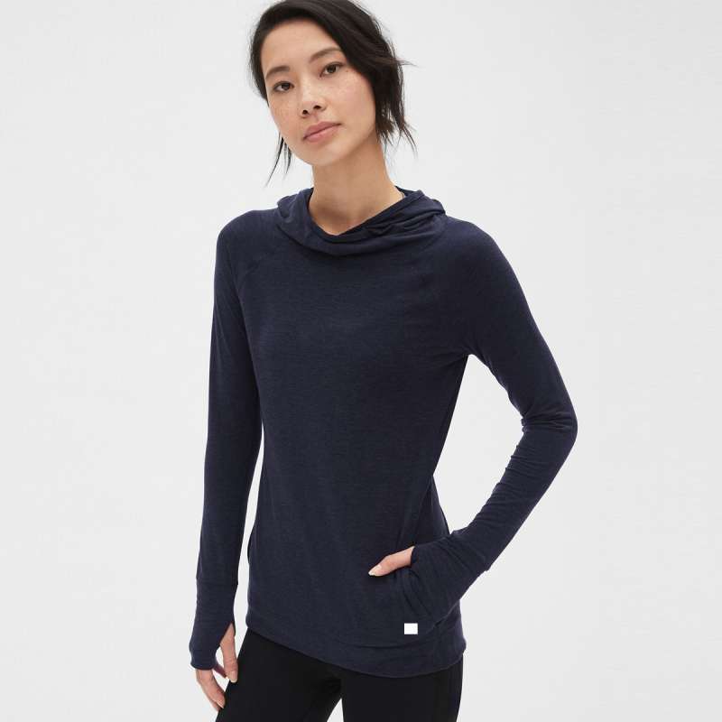 GapFit Breathe Pullover Hoodie Top GFLS7 Baju Olahraga Wanita