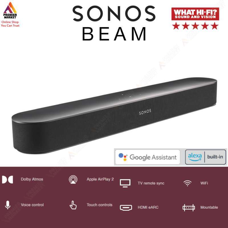 Promo Sonos Beam Wireless Hifi Soundbar 