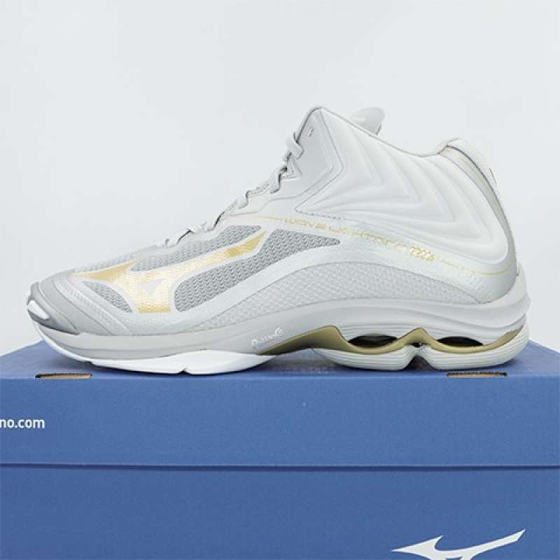 Jual Sepatu Volley Mizuno Wave Lightning Z6 MID Silver Original