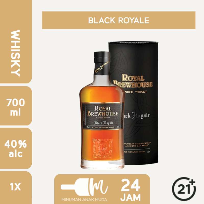 Jual Royal Brewhouse Black Royale Whisky 750ml mirip JW Black ...
