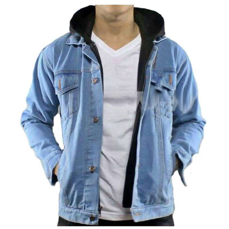 Jaket denim hoodie deals
