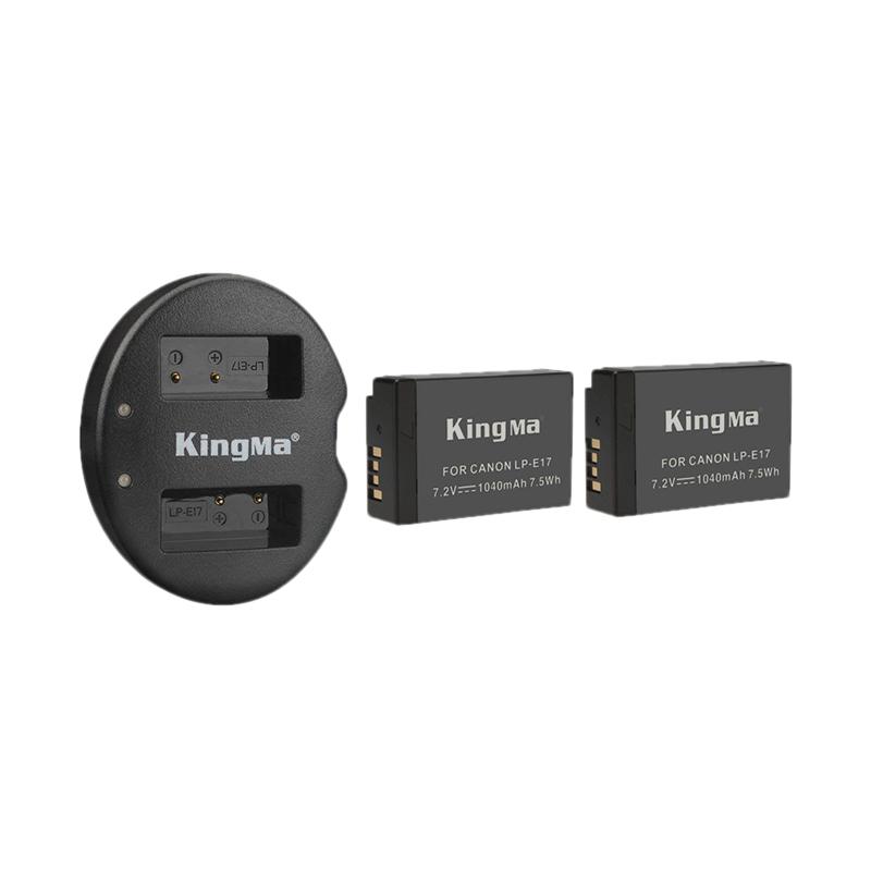 kingma paket complete battery charger set lp e17 for canon eos m6 mark ii m3 m5 m6 200d 750d 760d etc