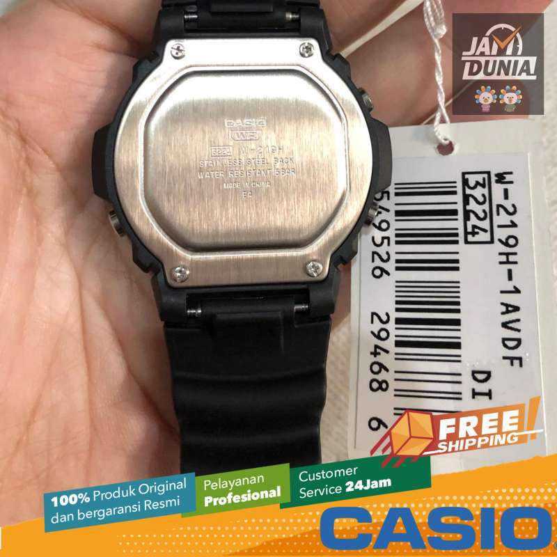 Promo CASIO ORIGINAL - CASIO W-219H-1AVDF - JAM TANGAN PRIA JAM PRIA NG -  RUBBER CASIO W-219H-1A W 219H 1A 219 H W219 di Seller JAMDUNIA Official  Store - Kota Tangerang Selatan,
