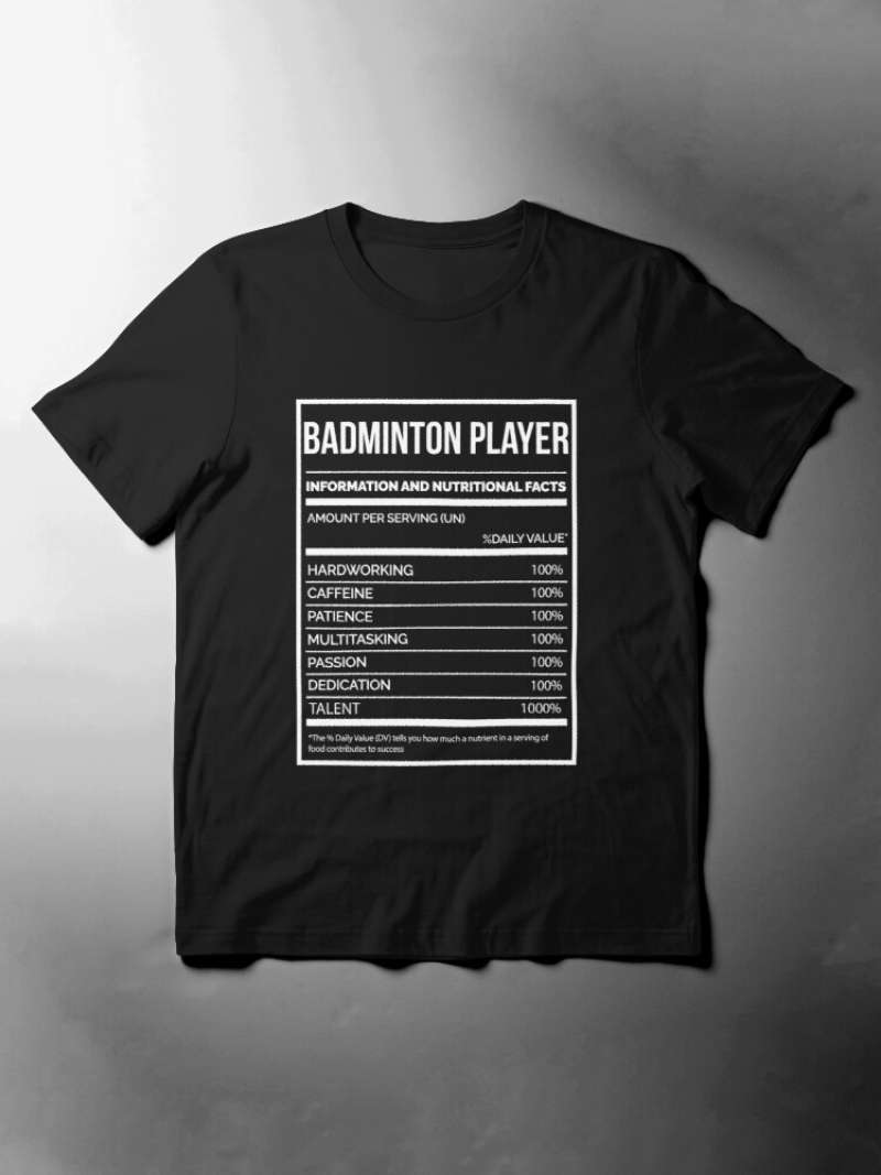 Jual Kaos Pria Wanita Badminton Player Funny Badminton ...