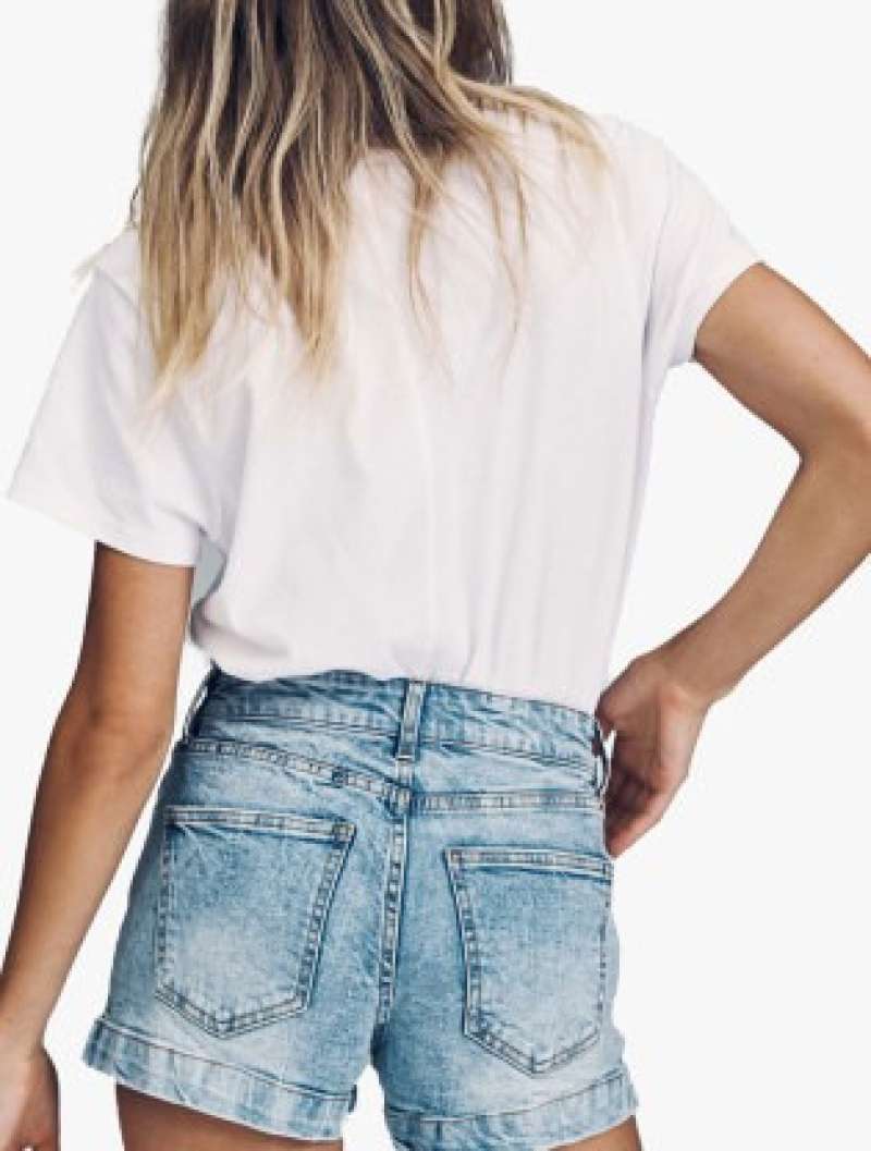 Mid Rise Classic Stretch Denim Short 8 