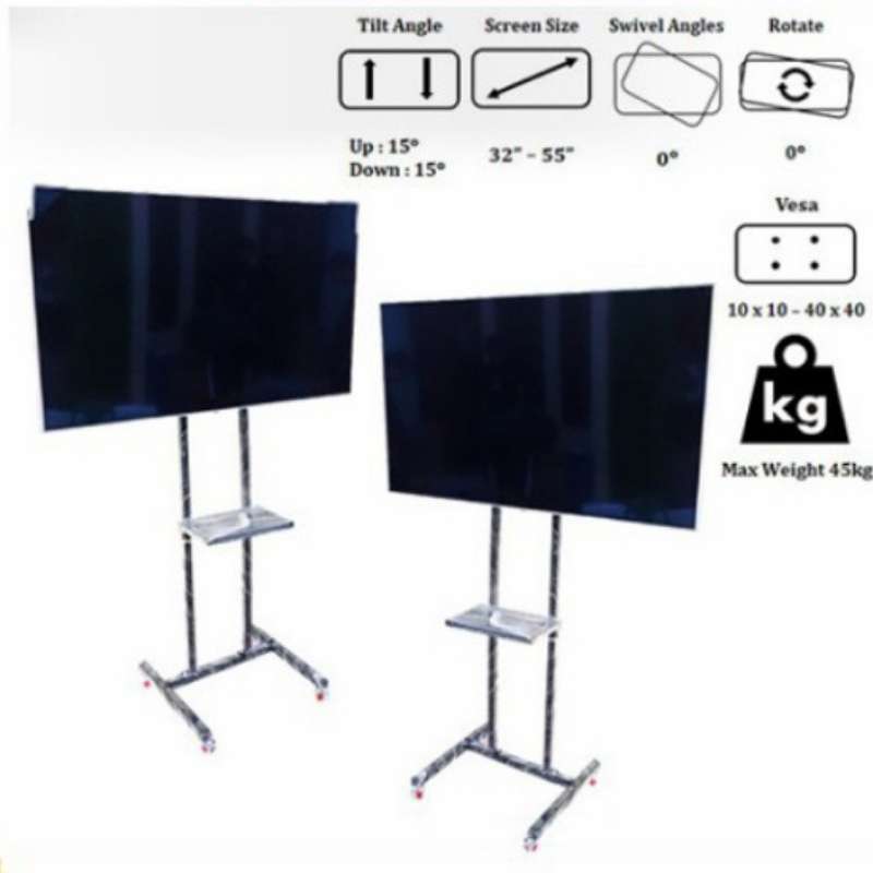 Bracket standing outlet tv led
