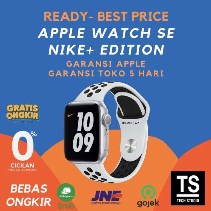 Promo Apple Watch SE NIKE Silver with White Sport 44mm 40mm 44 40 mm di  Seller Tech Studio Indonesia Official Store - Kota Jakarta Barat, DKI  Jakarta | Blibli