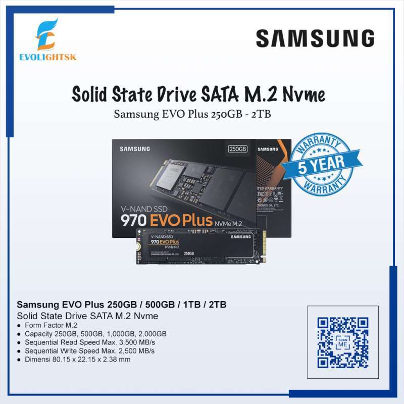 Samsung SSD 970 EVO Plus SSD NVMe PCIe SSD NVMe Storage