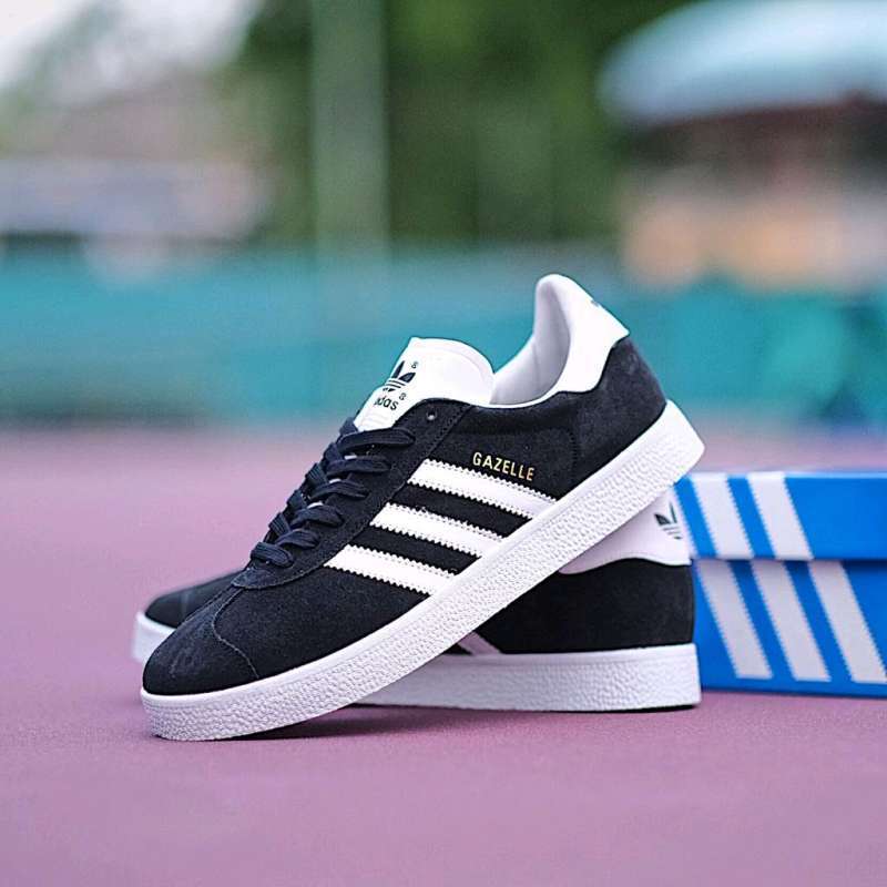 Jual ADIDAS GAZELLE BLACK WHITE ORIGINAL MADE IN INDONESIA di