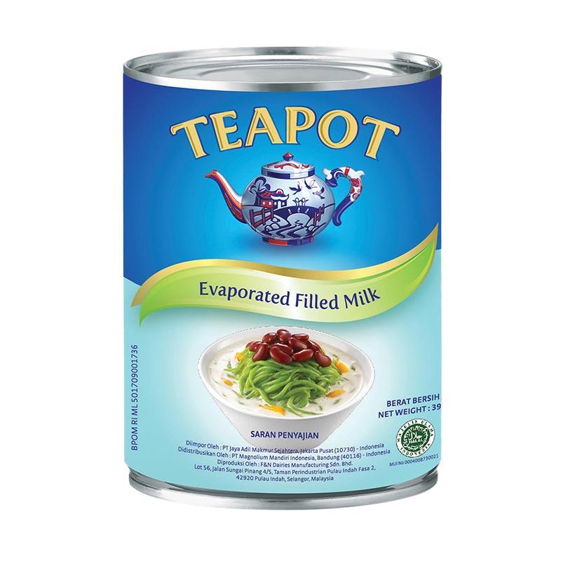 Jual Teapot Evaporated Filled Milk Tin Susu 390 G Online November 2020 Blibli Com