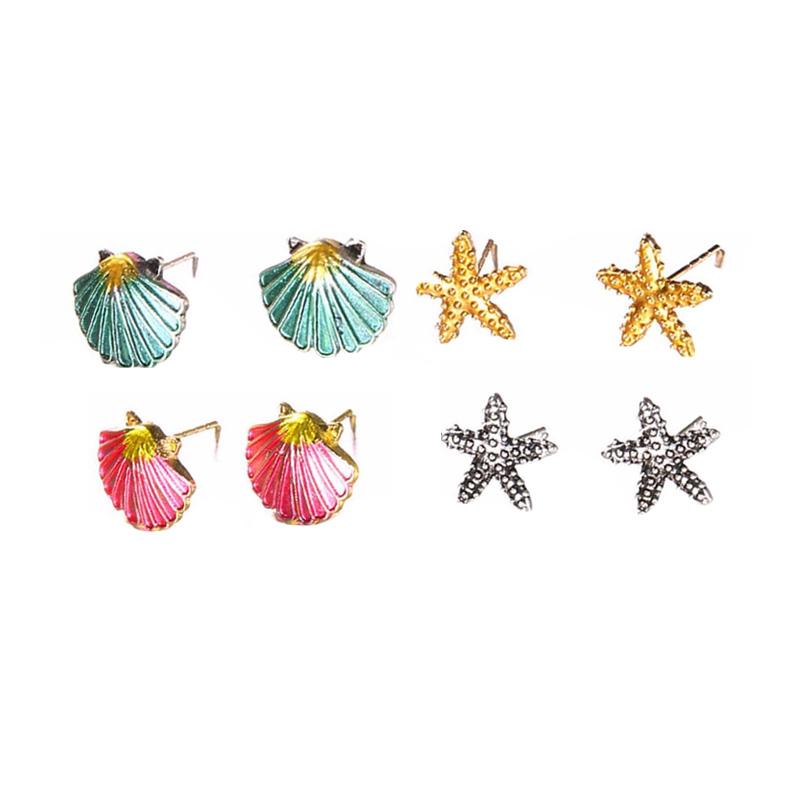 Wallpaper Jual Iit Vintage Colorful Alloy Ocean Style Shell Sea Star Desktop Wallpaper Free