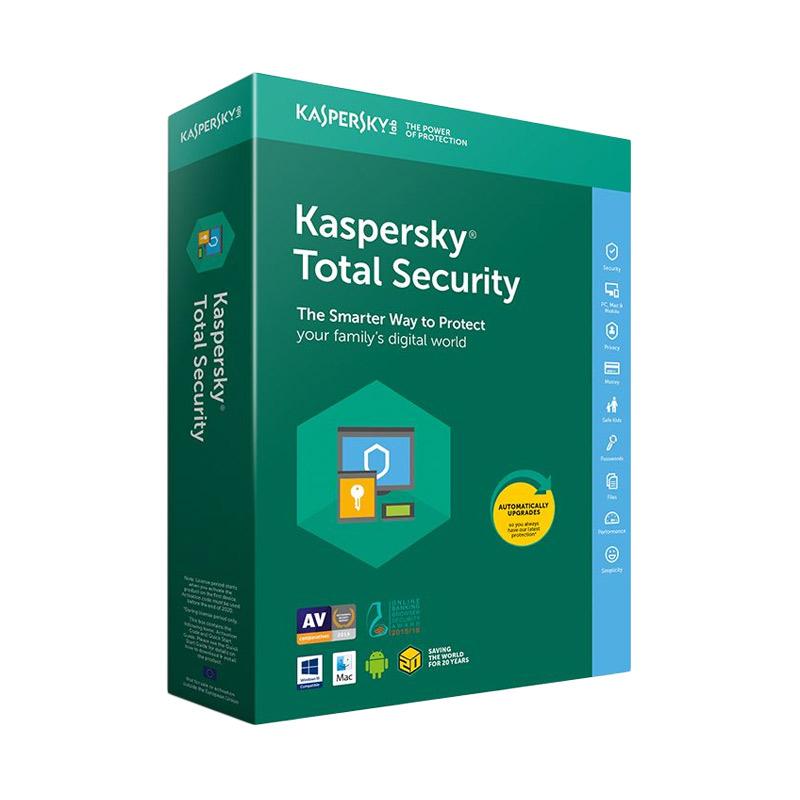 Jual Kaspersky Total Security 2019 Antivirus Software [6 User ...