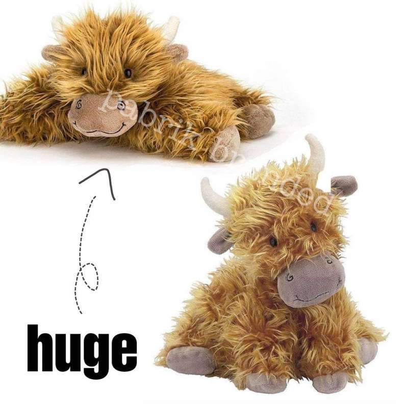 Jellycat highland 2025 cow cushion