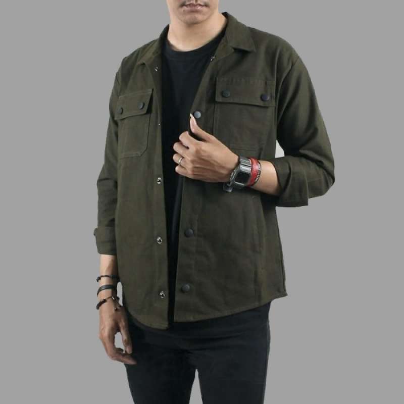 Promo Jaket Trucker Semi Parka Pria 