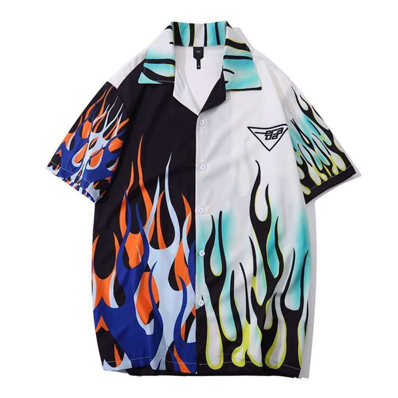 Jual BAJU SET PRIA Flame Print Men's 