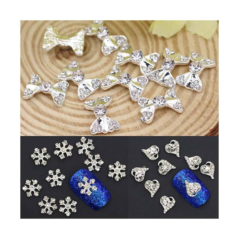 Jual Bluelans 1 Alloy Bowknot Fashion Nail Art Tip Decoration 10