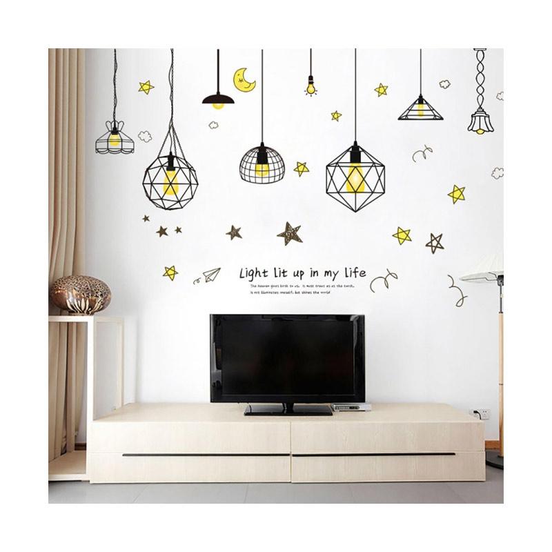 Jual Bluelans Modern Star Moon Wallpaper Background Baby Room Home Office Wall Sticker Decor Online Agustus 2020 Blibli Com