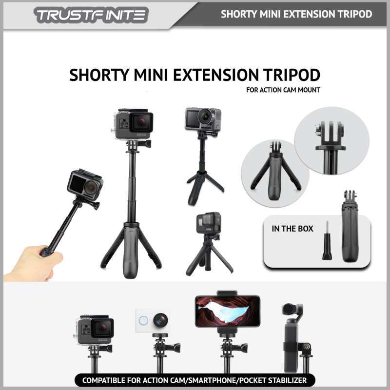 OEM Shorty Mini Extension Tripod for DJI Osmo Pocket or GoPro YiCam Brica