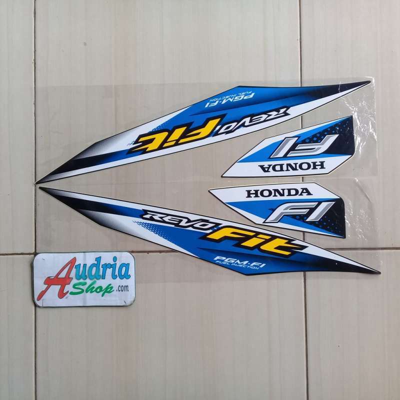 Promo Striping Sticker Motor Honda Revo Fit Fi Full Hitam Biru Di Seller Seven Evelyn Kota Bandung Jawa Barat Blibli