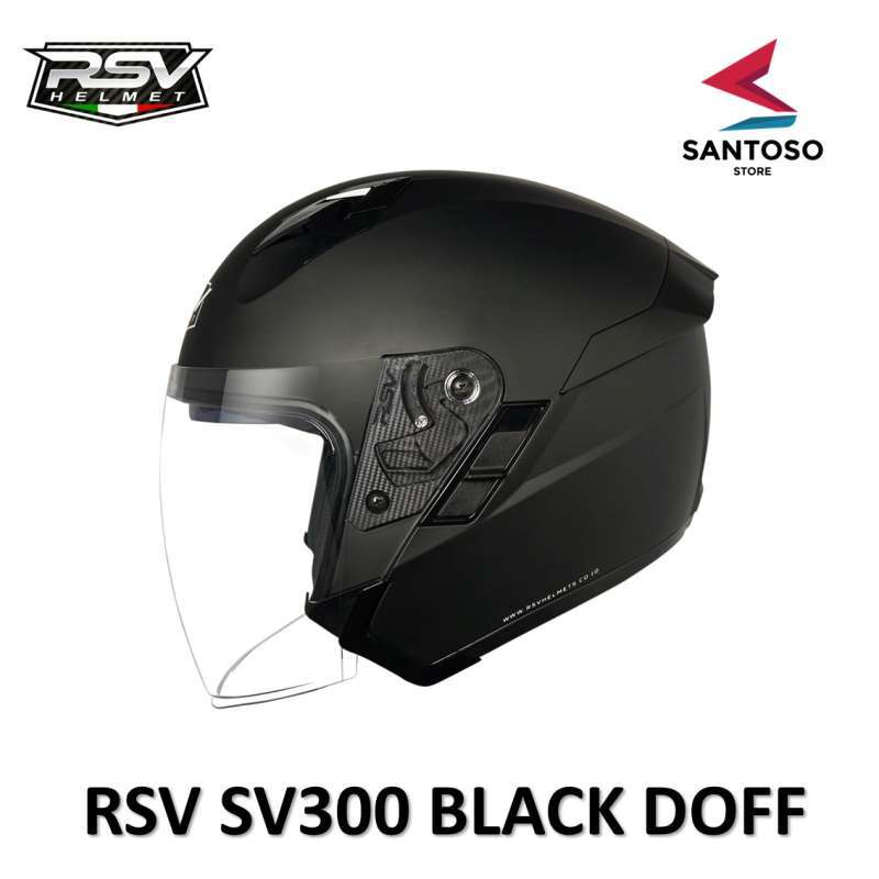 Promo Helm Rsv Helmet Sv300 Doubel Visor Black Doff Half Face