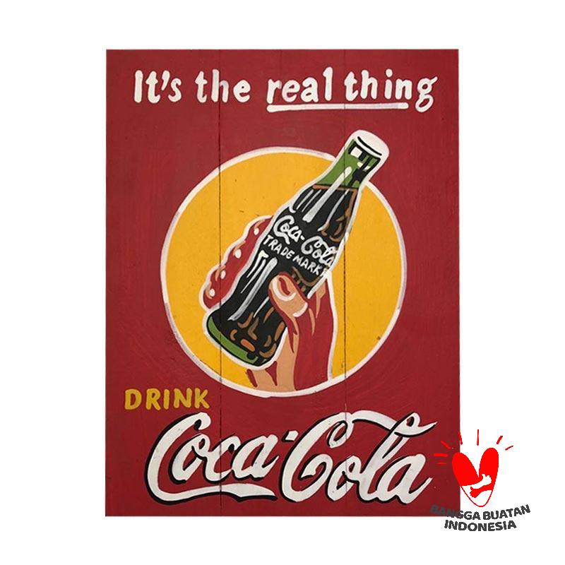 Jual Pre Order Cendana Permai Art Shop Wall Art Drink Coca Cola Hiasan Dinding Kayu 30 X 40 Cm Murah September 2020 Blibli Com