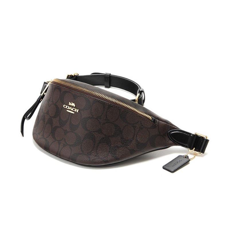 Jual Coach Signature Leather Mahogany 