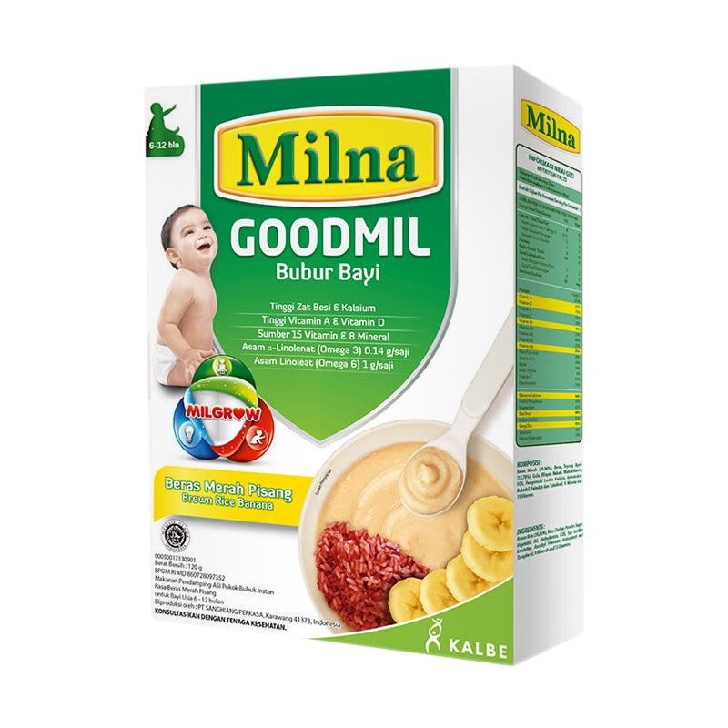 Promo MILNA Goodmil Beras Merah Pisang Bubur Bayi [120 g/ 6-12 Bulan] di  Seller Blibli.com - Kota Jakarta Barat, DKI Jakarta | Blibli