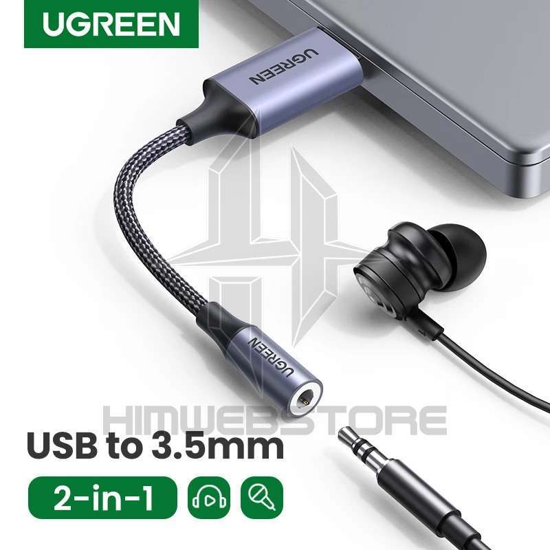 UGREEN 30757 Kabel USB Sound Card External 2in1 To Audio Adapter
