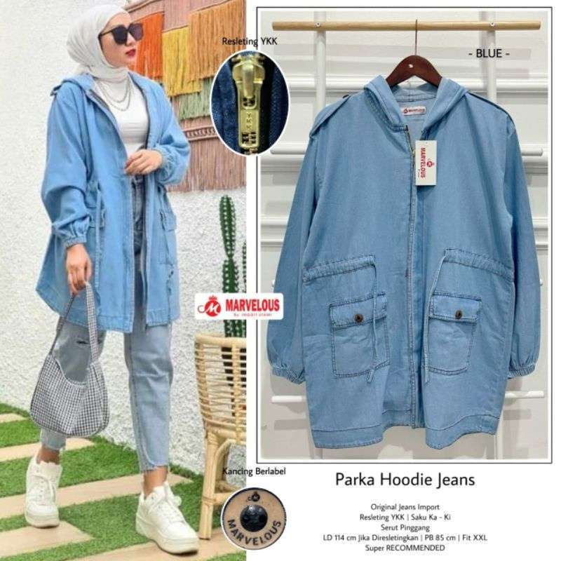 PARKA Hoodie Jeans (JEANS IMPORT JUMBO 