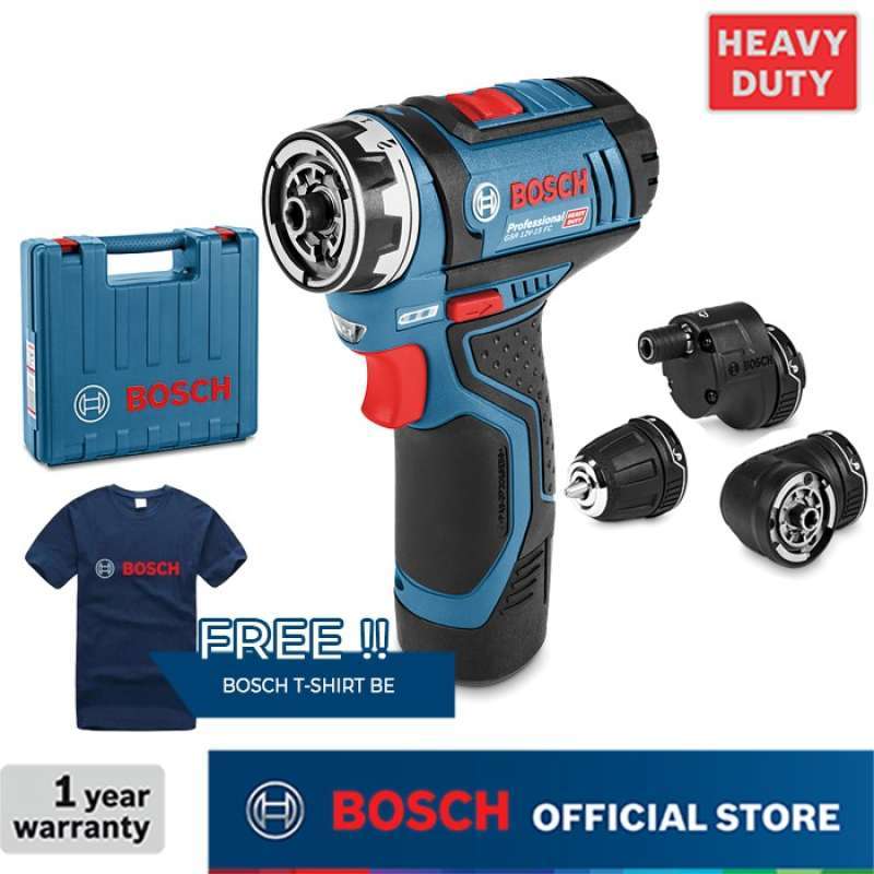 Jual Bosch Cordless Drill Driver Bor Obeng Baterai 12Volt GSR