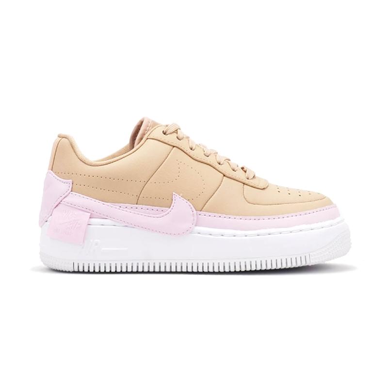 nike air force 1 jester trainers in beige and pink