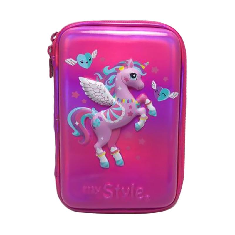 Jual My Style Tm 2270 Unicorn Hardtop Metal Finish Pencil Case