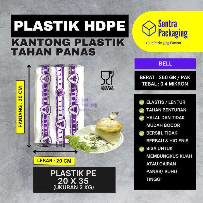 Jual Plastik Anti Panas HDPE Merk Bell 