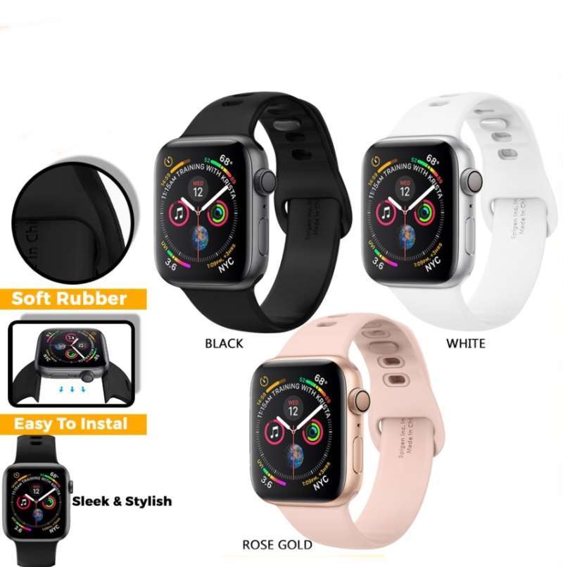 Promo Strap Apple Watch Series 5 4 3 2 1 Spigen Air Fit Silicone