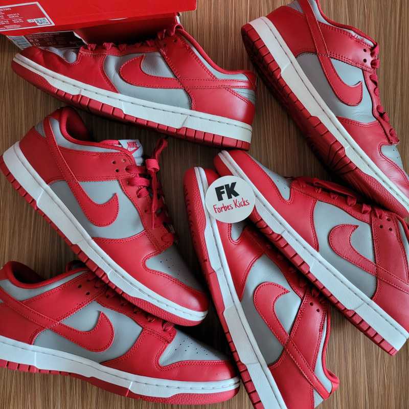 Dunk Low Retro UNLV Varsity Red Medium Grey || free 99 red black white  university blue red