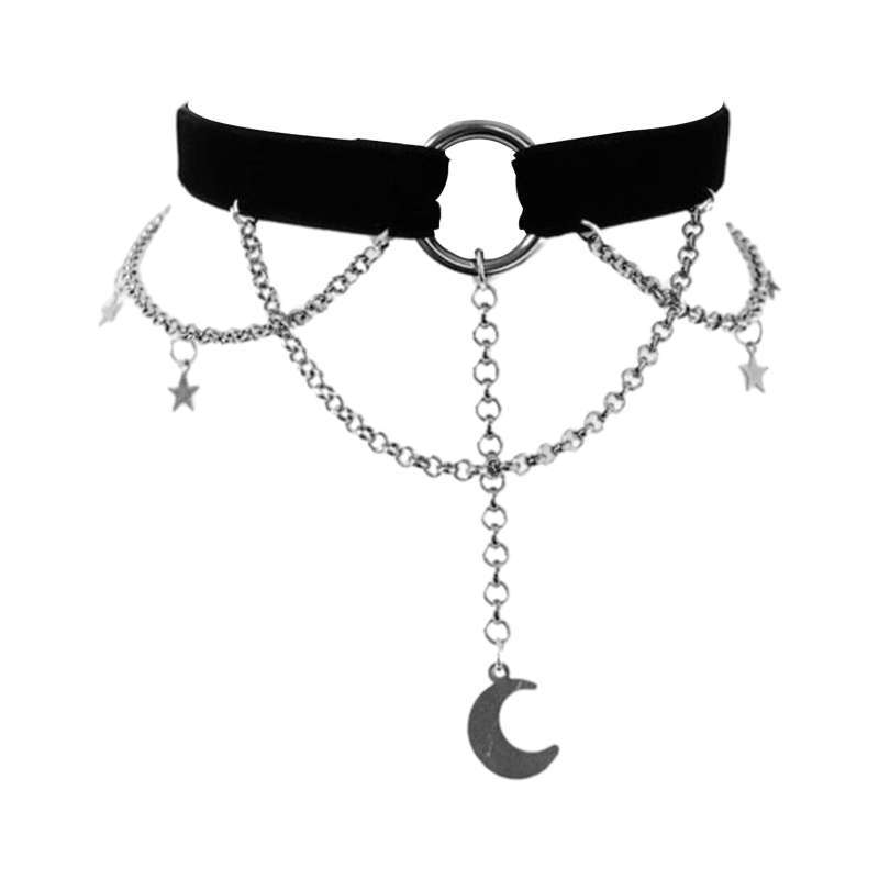 Promo Cute Moon and Stars Choker 