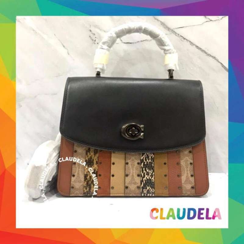 Jual COACH Parker Top Handle in Signature Patchwork di Seller