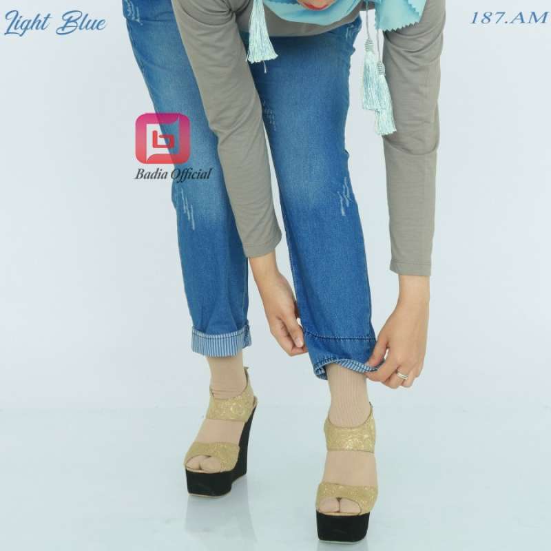 Celana Basic Baggy Denim Casual 