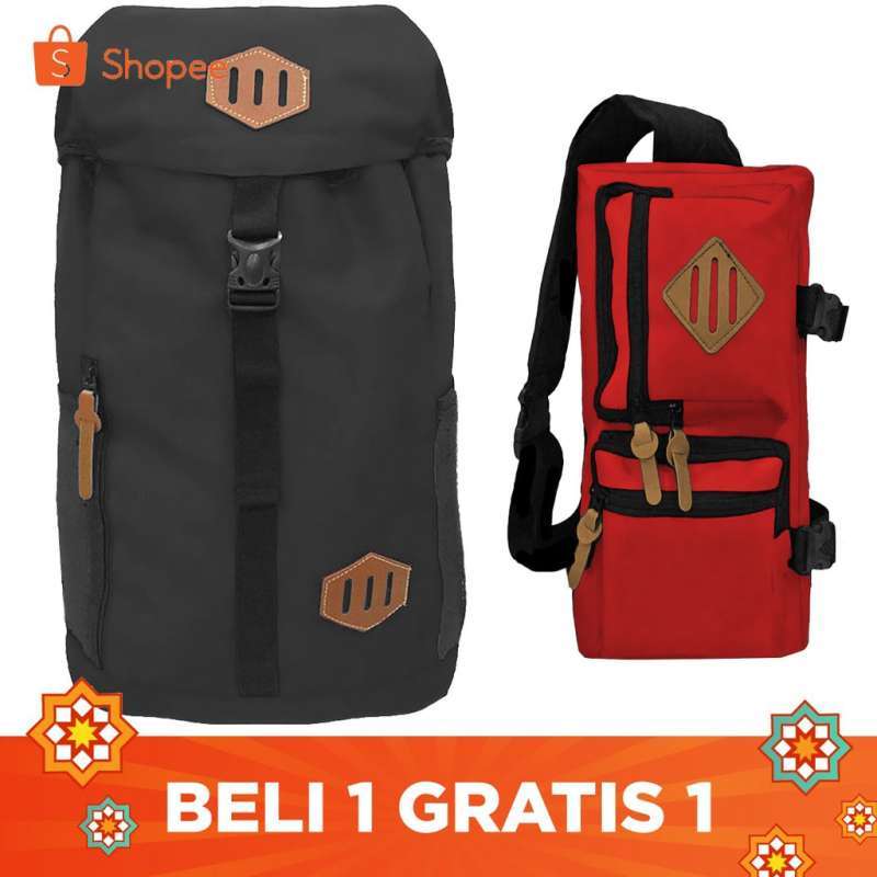 BUY 1 GET 1 FREE BUY 1 AMSTERDAM TAS RANSEL FREE 1 TITAN TAS BAHU WARNA ACAK