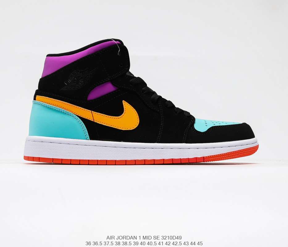 jordan 1 mid se multicolor mens