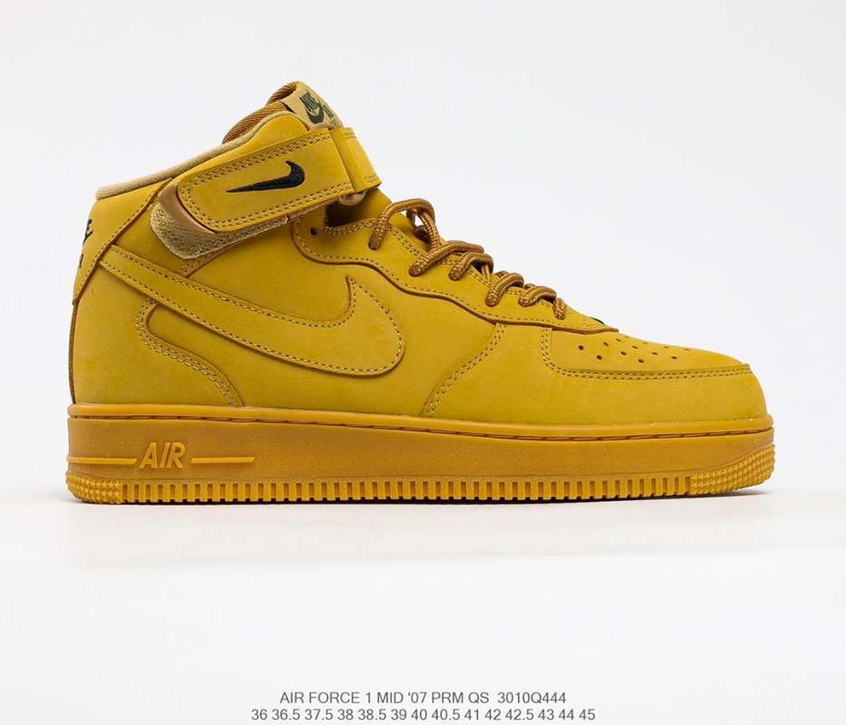Jual Original NIKE AIR Force 1 Mid 07 flat wheat yellow raw rubber NIKE AIR  Force one classic versatile middle top board shoe 3010q444 - 45 di Seller  Kang Yadong Shop - | Blibli