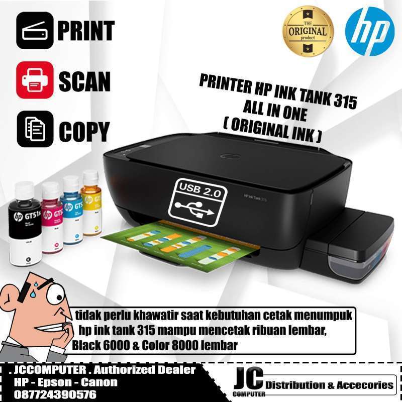 Jual Printer HP INKTANK 315 AIO di Seller afa computer - Kab. Semarang,  Jawa Tengah | Blibli