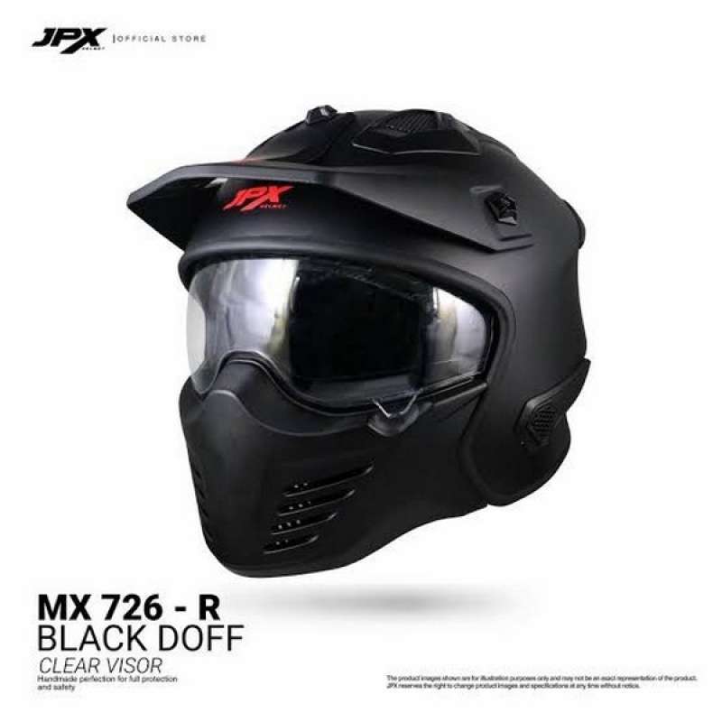 Jual Helm Jpx 726 R Mx Full Face / Half 