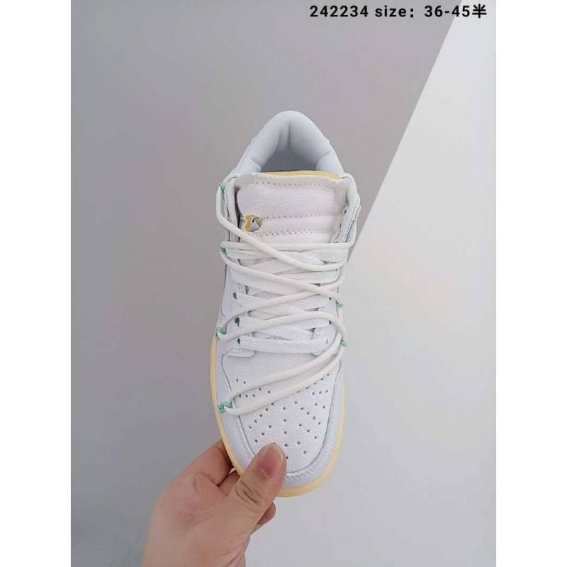 off white nike dunk silver