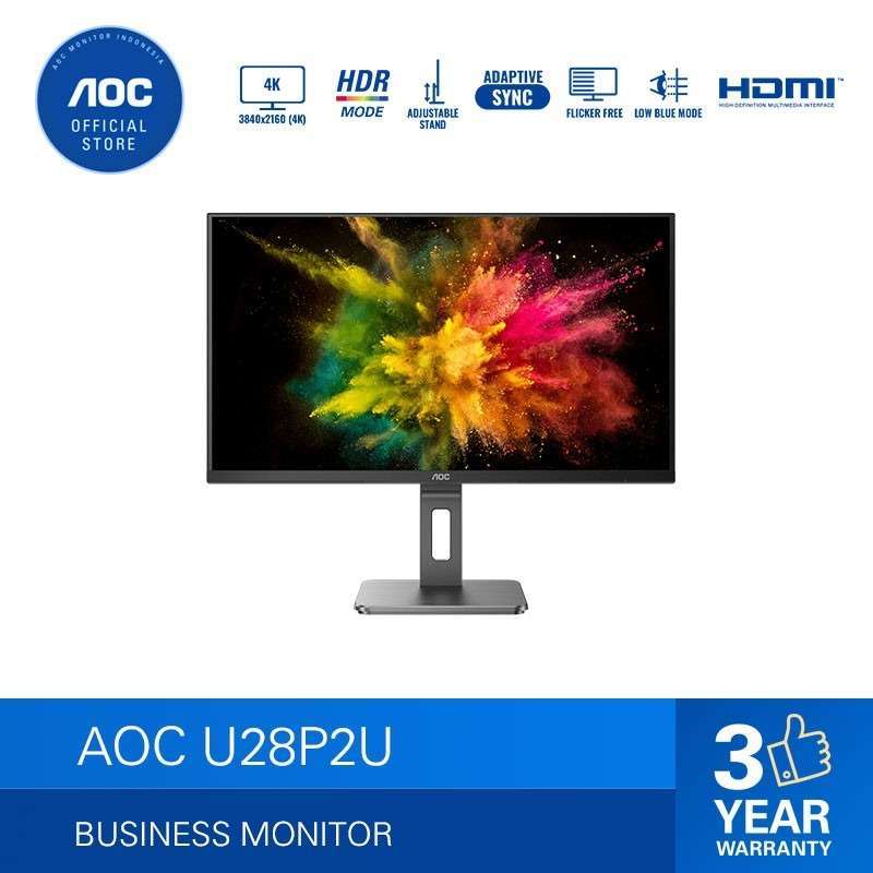AOC U28P2U AdaptiveSync 4K UHD Monitor 