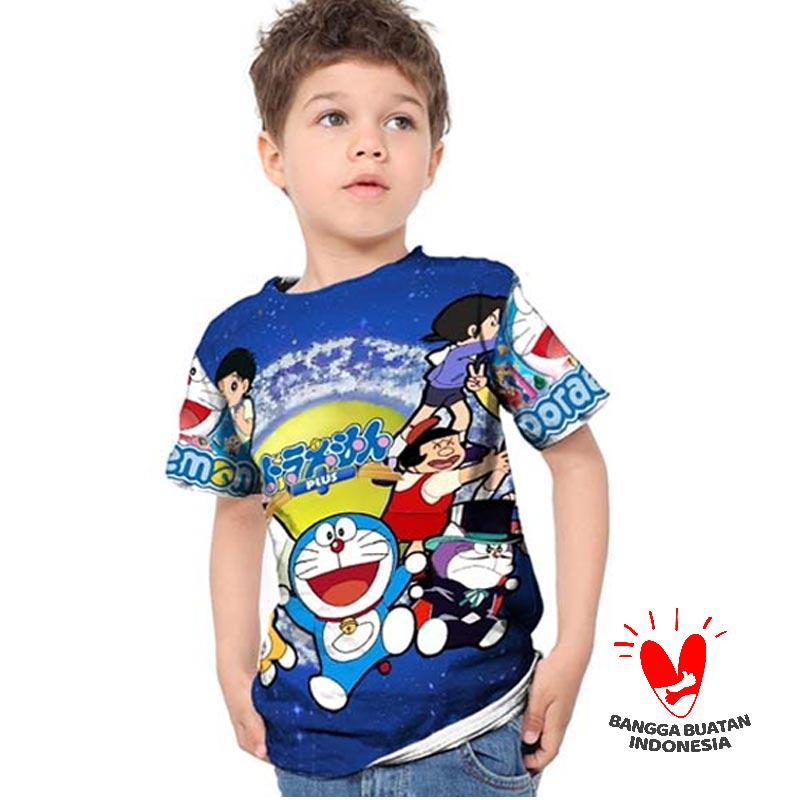 Jual Fika Doraemon Art 5 3d Full Print Short Sleeves T Shirt Anak